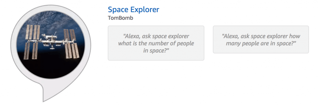 Space Explorer Alexa