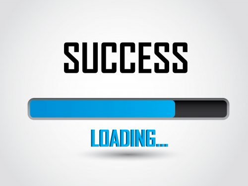 A loading bar indicating success is loading